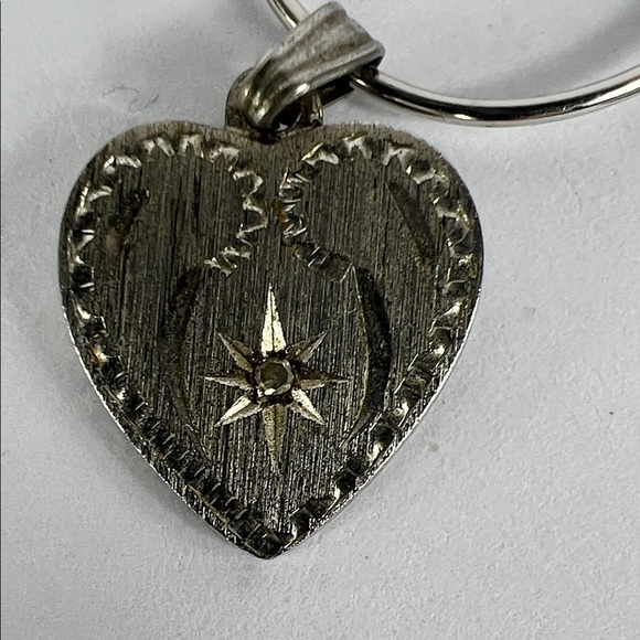 Vintage Sterling Silver Happy Birthday Charm & Lamode Sterling Heart Charm - Picture 6 of 6